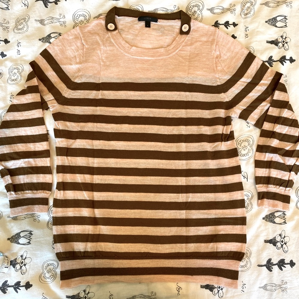J.Crew striped Tippi sweater